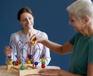 Therapeutin und Patientin